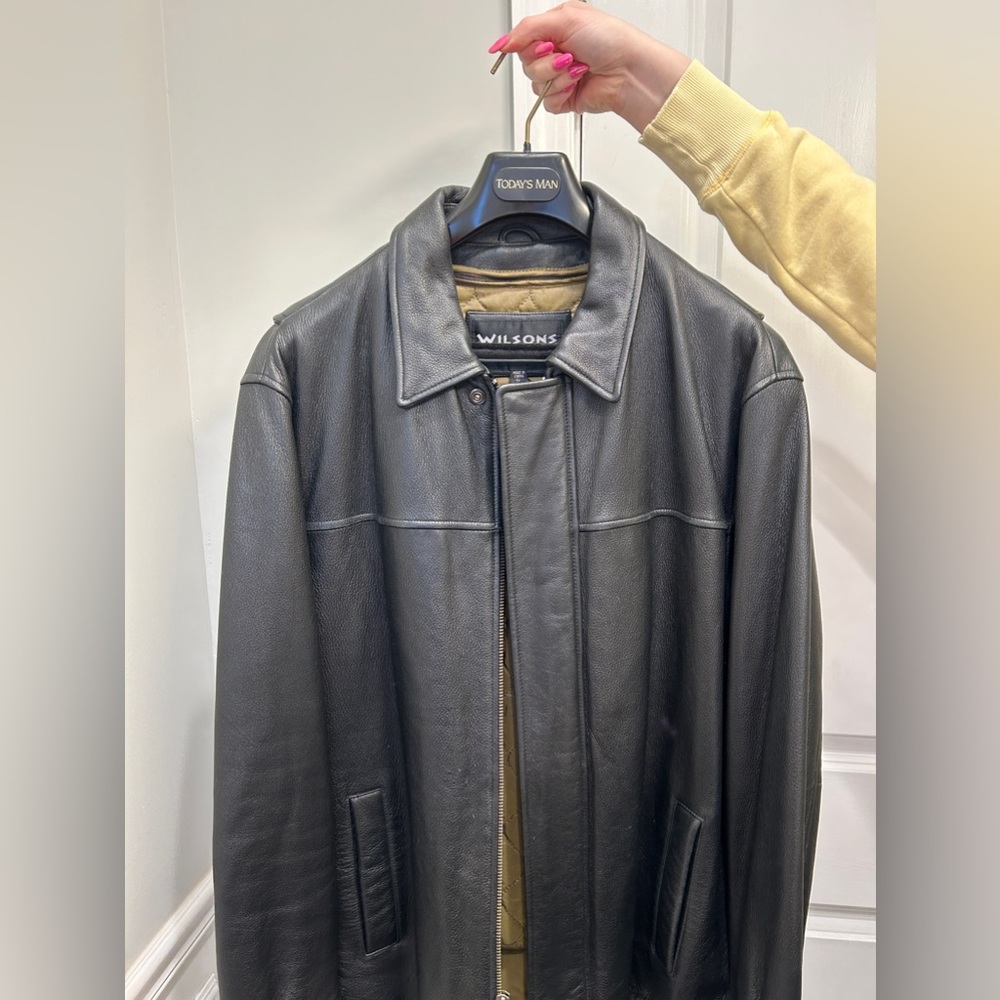 vintage insulated leather jacket